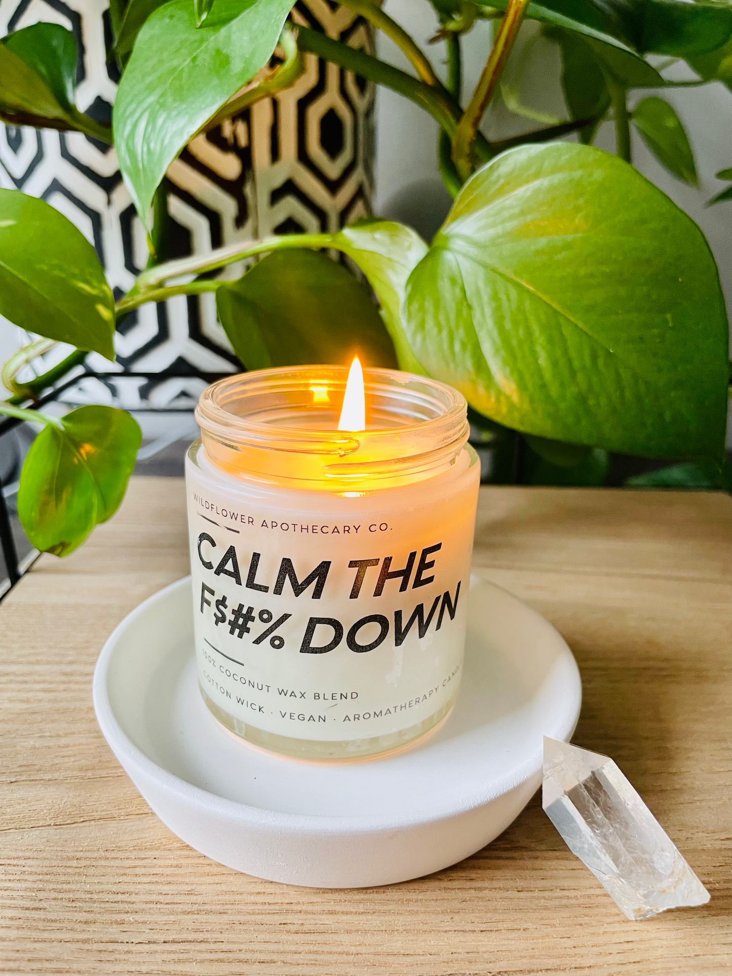 Calm The F$#% Down Candle